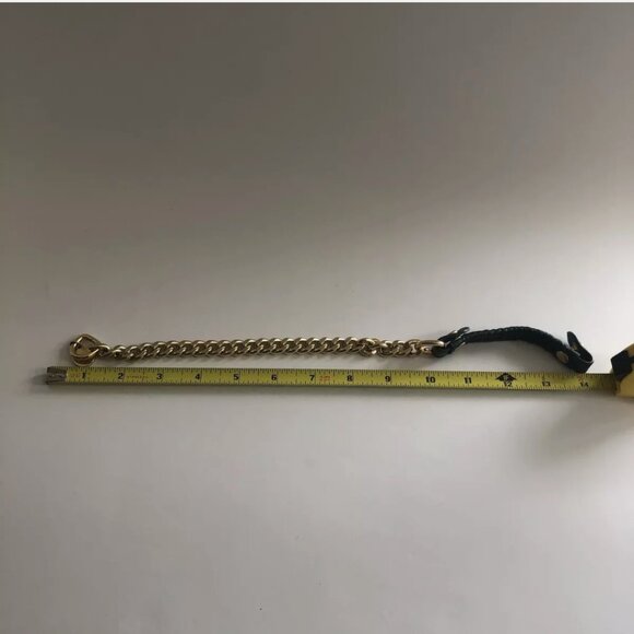 BIMBA Y LOLA Chain link + Green Leather bracelet - Picture 5 of 6